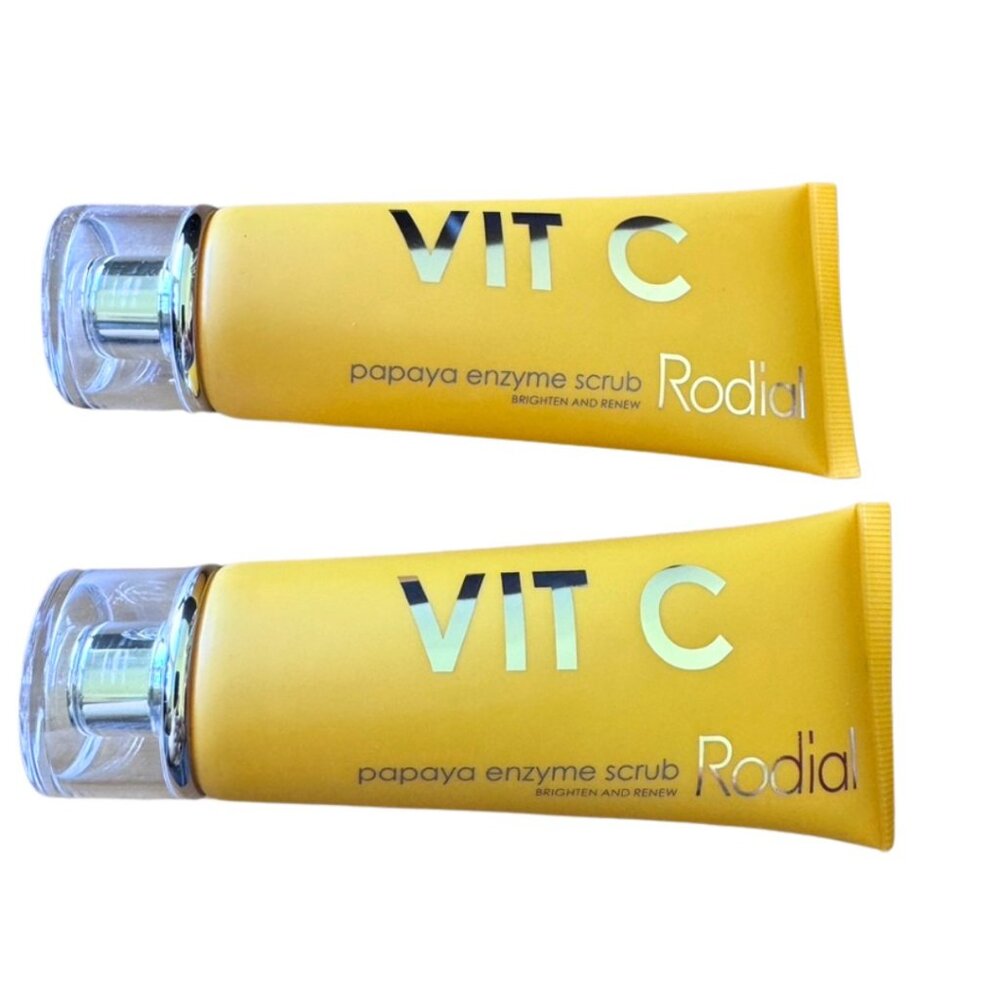 2x RODIAL VIT C PAPAYA ENZYME SCRUB Brighten & Renew 2.36oz SEALED